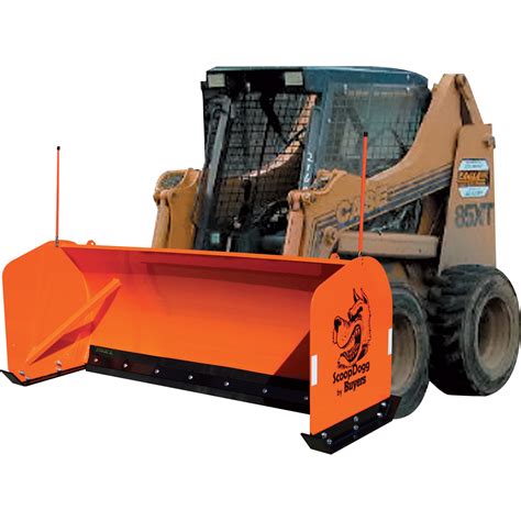 skid steer snow pusher blade|snow pusher for payloader.